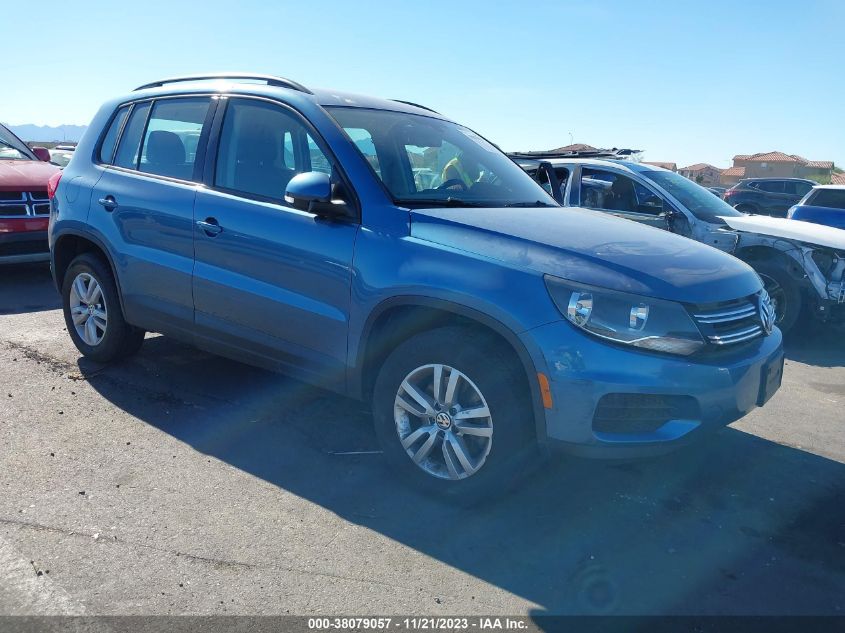 2017 Volkswagen Tiguan 2.0T/2.0T S VIN: WVGAV7AX1HK036253 Lot: 38079057