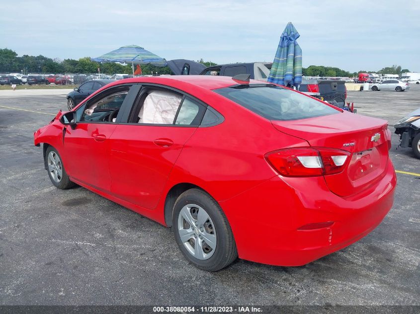 2018 Chevrolet Cruze Ls Auto VIN: 1G1BC5SM5J7197455 Lot: 38080054