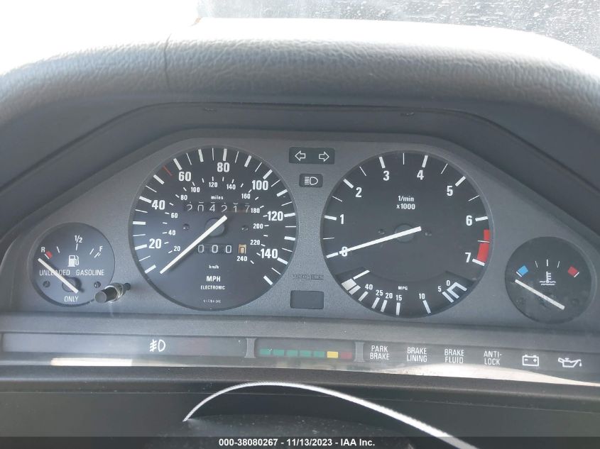 1991 BMW 325 I/Is VIN: WBAAA1318MEC69867 Lot: 38080267