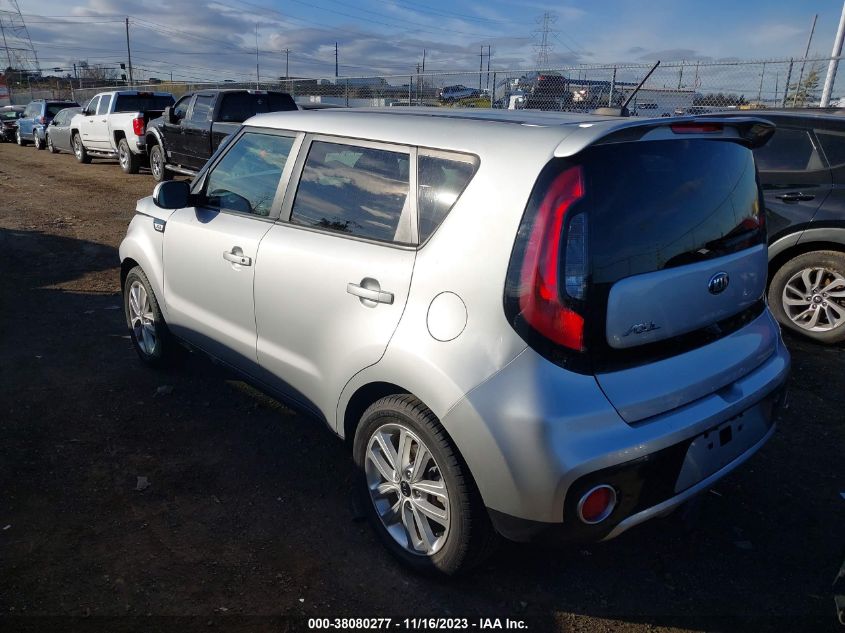 2017 Kia Soul + VIN: KNDJP3A56H7477093 Lot: 38080277