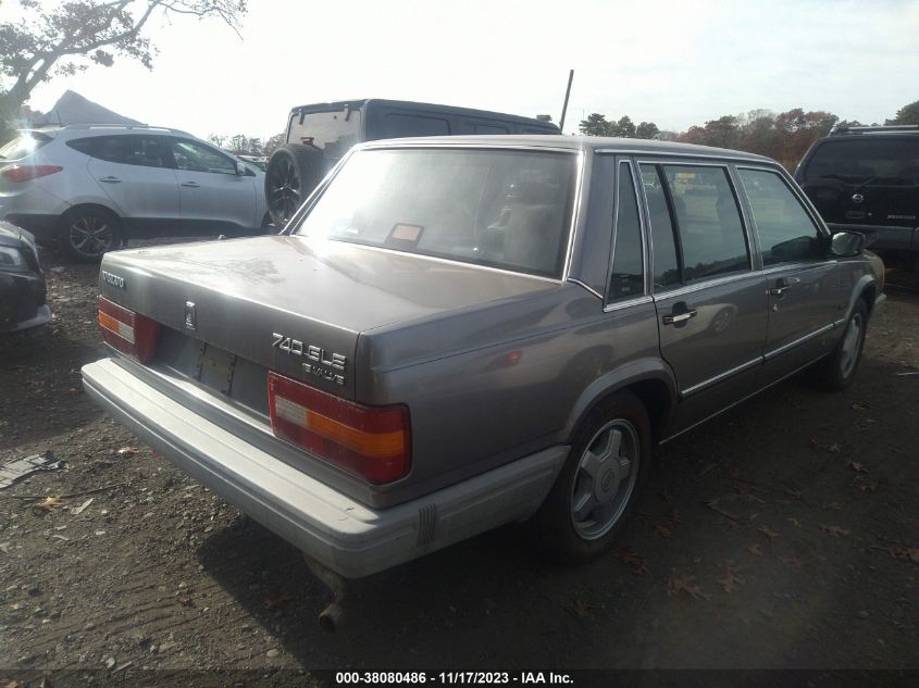 1990 Volvo 740 Gle VIN: YV1FA8940L2473119 Lot: 38080486