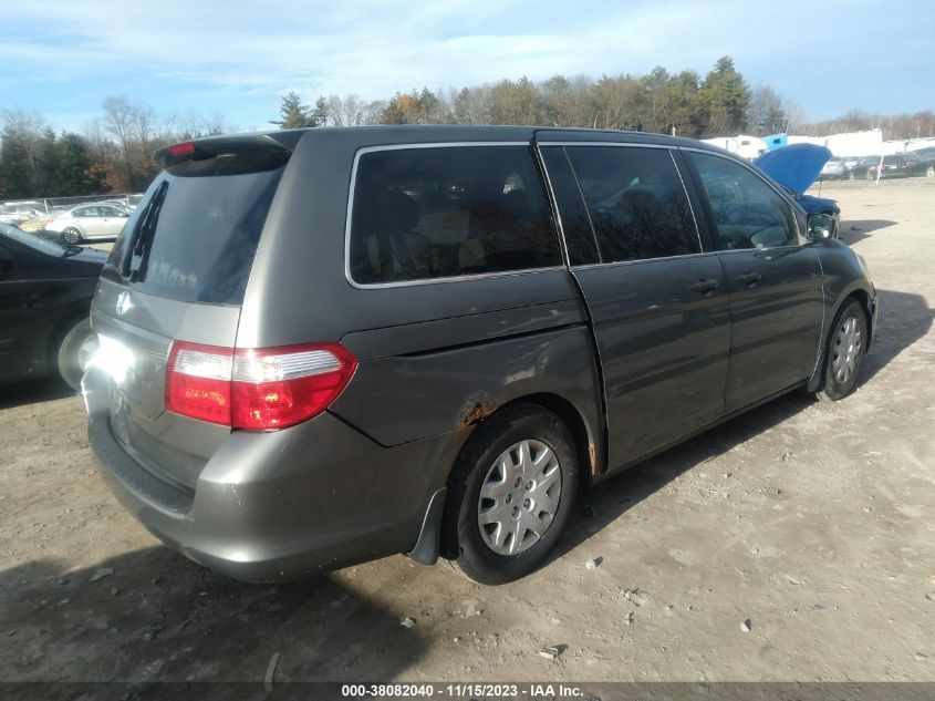 2007 Honda Odyssey Lx VIN: 5FNRL38217B068437 Lot: 38082040