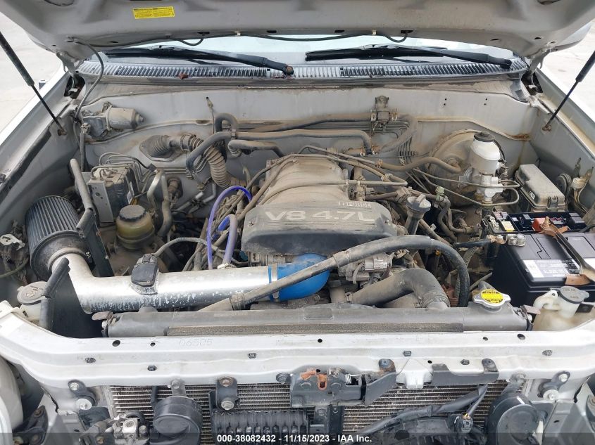 2002 Toyota Sequoia Sr5 VIN: 5TDBT44A72S059444 Lot: 38082432