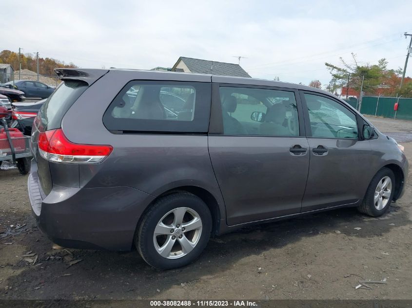 2013 Toyota Sienna L V6 7 Passenger VIN: 5TDZK3DC4DS399649 Lot: 38082488