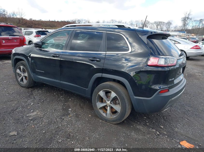 2019 Jeep Cherokee Limited 4X4 VIN: 1C4PJMDX4KD155401 Lot: 38082940