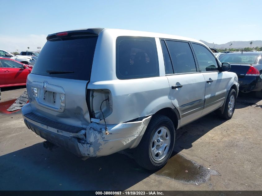 2004 Honda Pilot Lx VIN: 2HKYF18134H535319 Lot: 38083167