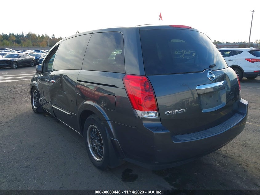 2008 Nissan Quest 3.5 VIN: 5N1BV28U18N115567 Lot: 38083448
