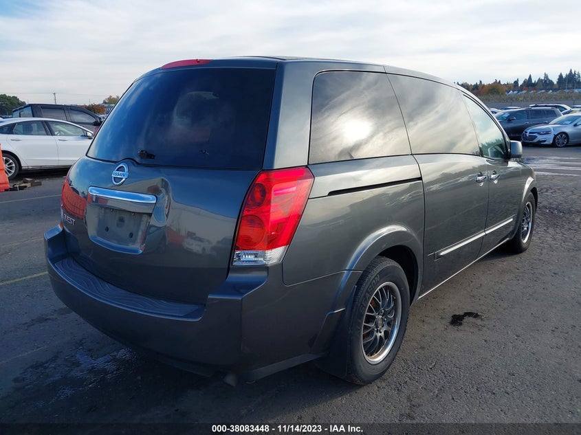 2008 Nissan Quest 3.5 VIN: 5N1BV28U18N115567 Lot: 38083448