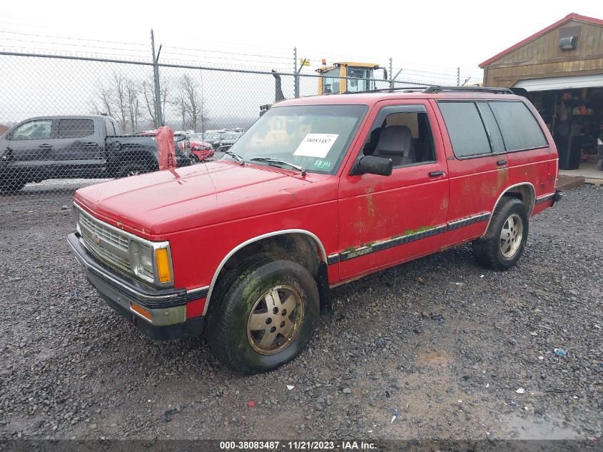 1992 Chevrolet Blazer S10 VIN: 1GNDT13W1N2222290 Lot: 38083487