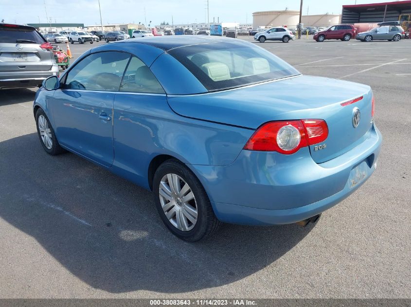 2007 Volkswagen Eos 2.0T VIN: WVWBA71F57V004821 Lot: 38083643