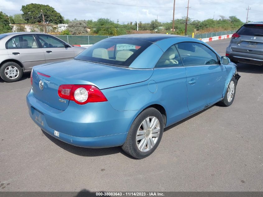 2007 Volkswagen Eos 2.0T VIN: WVWBA71F57V004821 Lot: 38083643