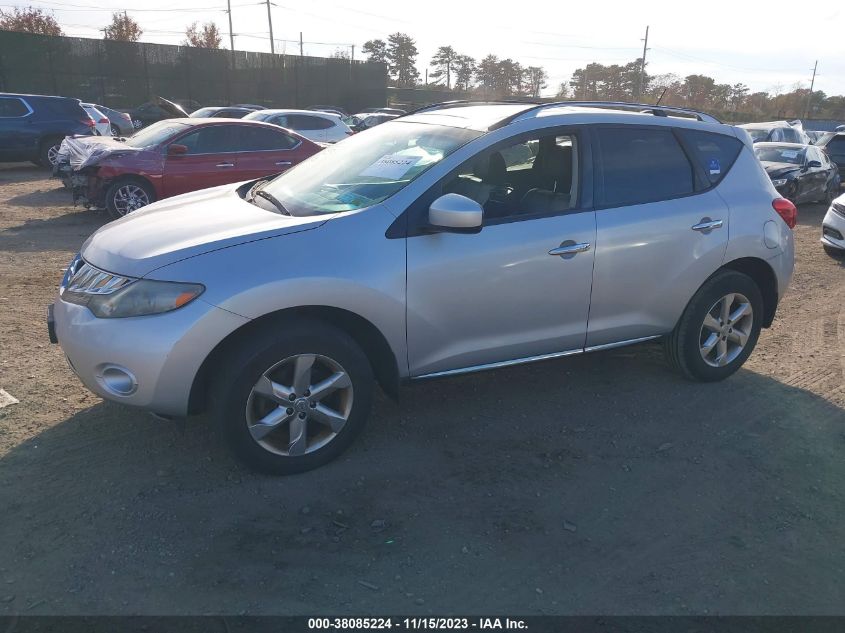 2010 Nissan Murano Sl VIN: JN8AZ1MW5AW130549 Lot: 38085224