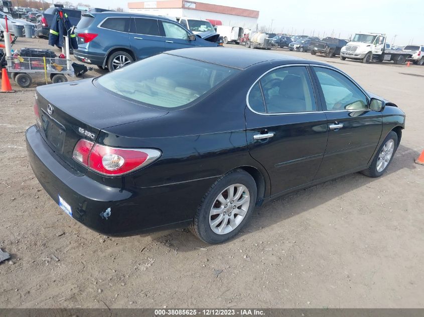 2004 Lexus Es 330 VIN: JTHBA30G045013701 Lot: 38085625