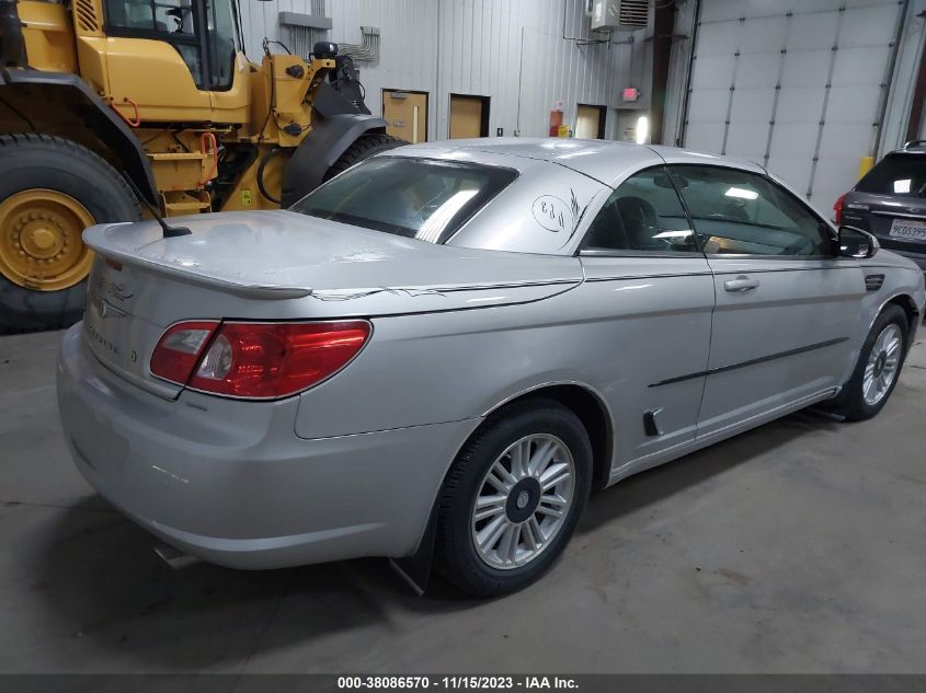 2008 Chrysler Sebring Touring VIN: 1C3LC55R18N255526 Lot: 38086570