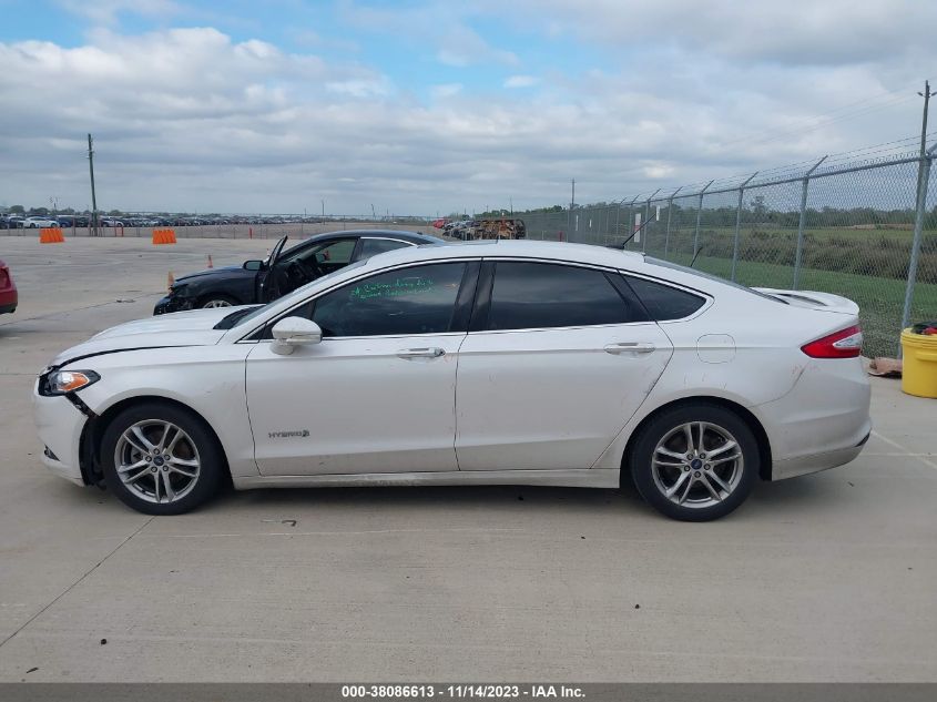 2015 Ford Fusion Hybrid Titanium VIN: 3FA6P0RU6FR104244 Lot: 38086613