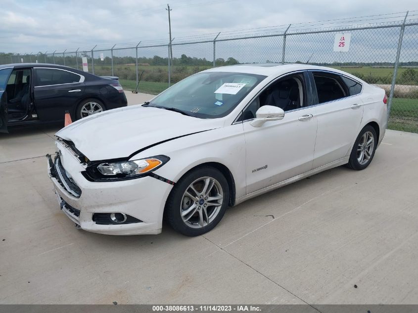 2015 Ford Fusion Hybrid Titanium VIN: 3FA6P0RU6FR104244 Lot: 38086613