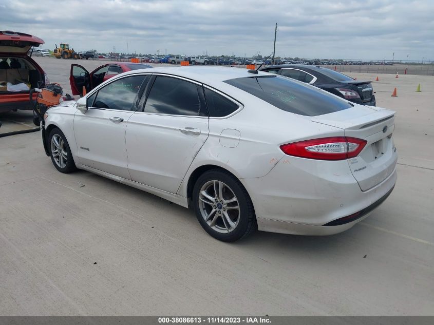 2015 Ford Fusion Hybrid Titanium VIN: 3FA6P0RU6FR104244 Lot: 38086613