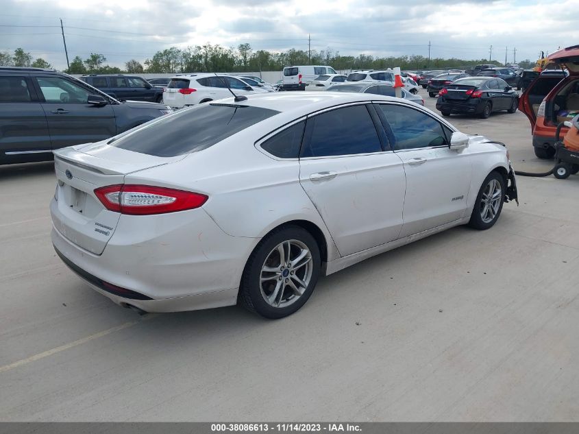 2015 Ford Fusion Hybrid Titanium VIN: 3FA6P0RU6FR104244 Lot: 38086613