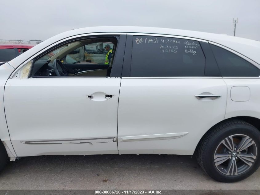 2019 Acura Mdx Standard VIN: 5J8YD3H34KL005244 Lot: 38086720