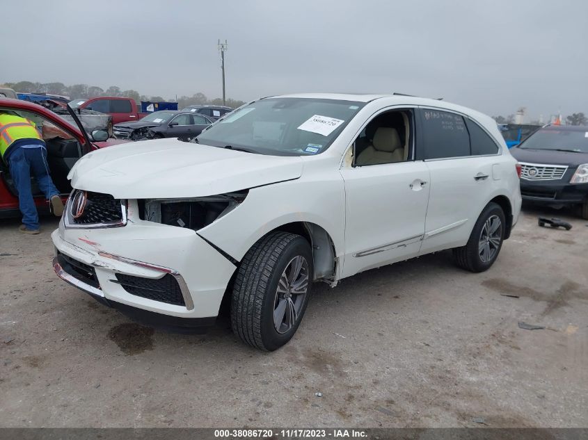 2019 Acura Mdx Standard VIN: 5J8YD3H34KL005244 Lot: 38086720