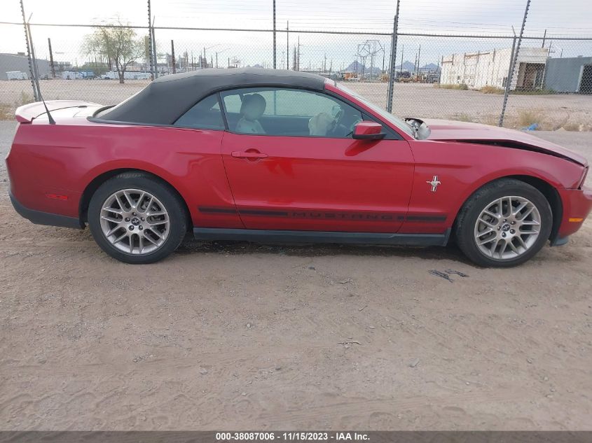 2012 Ford Mustang V6 Premium VIN: 1ZVBP8EM8C5218299 Lot: 38087006