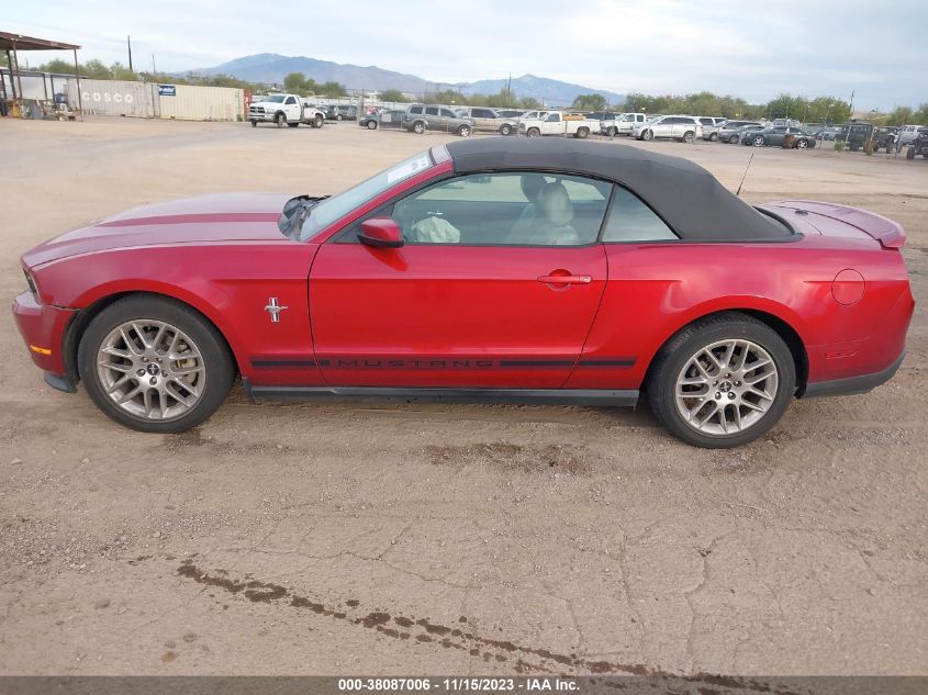 2012 Ford Mustang V6 Premium VIN: 1ZVBP8EM8C5218299 Lot: 38087006