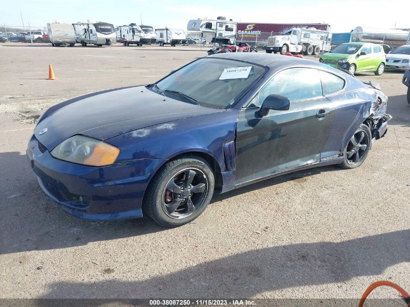 2003 Hyundai Tiburon Gt VIN: KMHHN65F93U071291 Lot: 38087250