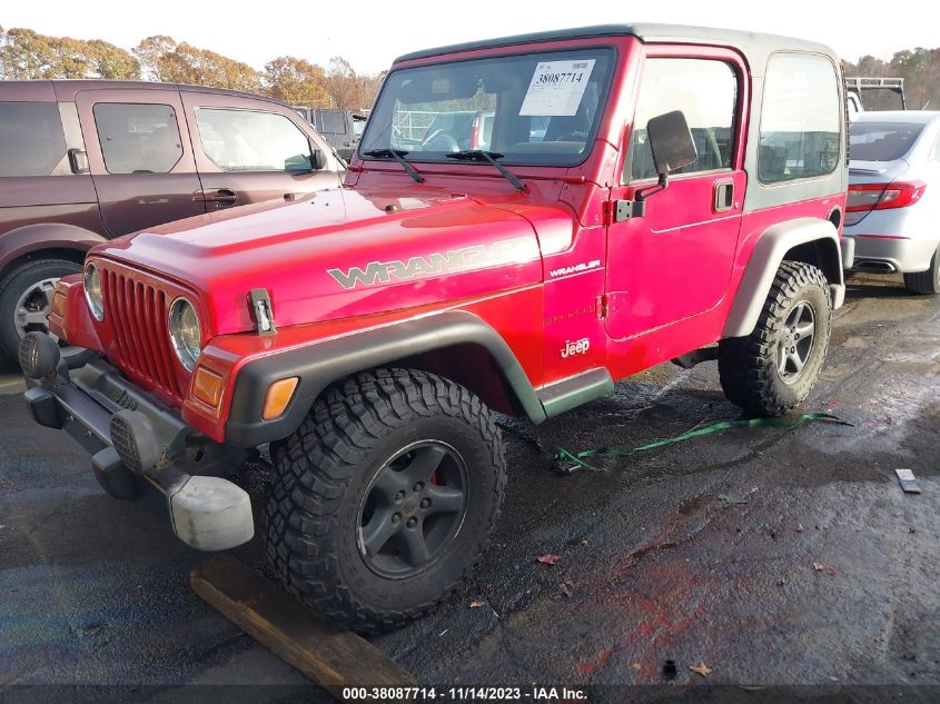 2002 Jeep Wrangler Se VIN: 1J4FA29P22P756517 Lot: 38087714