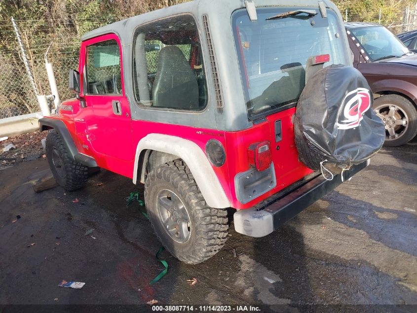 2002 Jeep Wrangler Se VIN: 1J4FA29P22P756517 Lot: 38087714