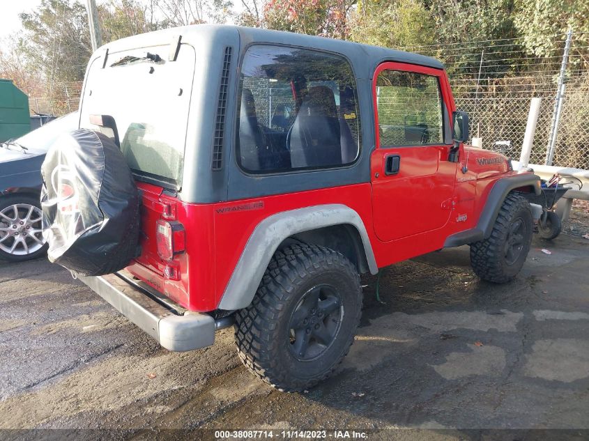 2002 Jeep Wrangler Se VIN: 1J4FA29P22P756517 Lot: 38087714