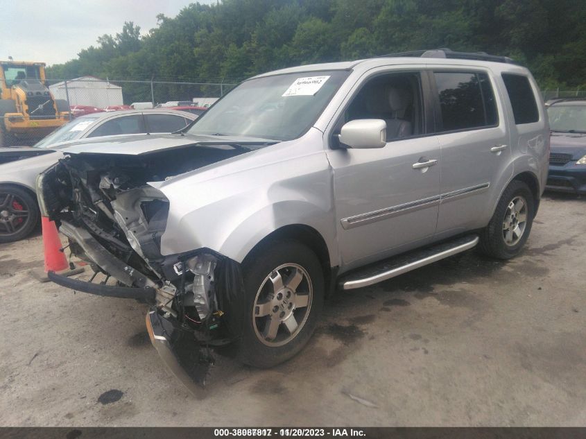 2011 Honda Pilot Touring VIN: 5FNYF4H92BB076626 Lot: 38087817