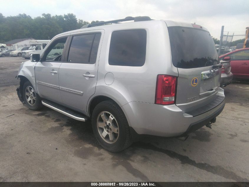 2011 Honda Pilot Touring VIN: 5FNYF4H92BB076626 Lot: 38087817