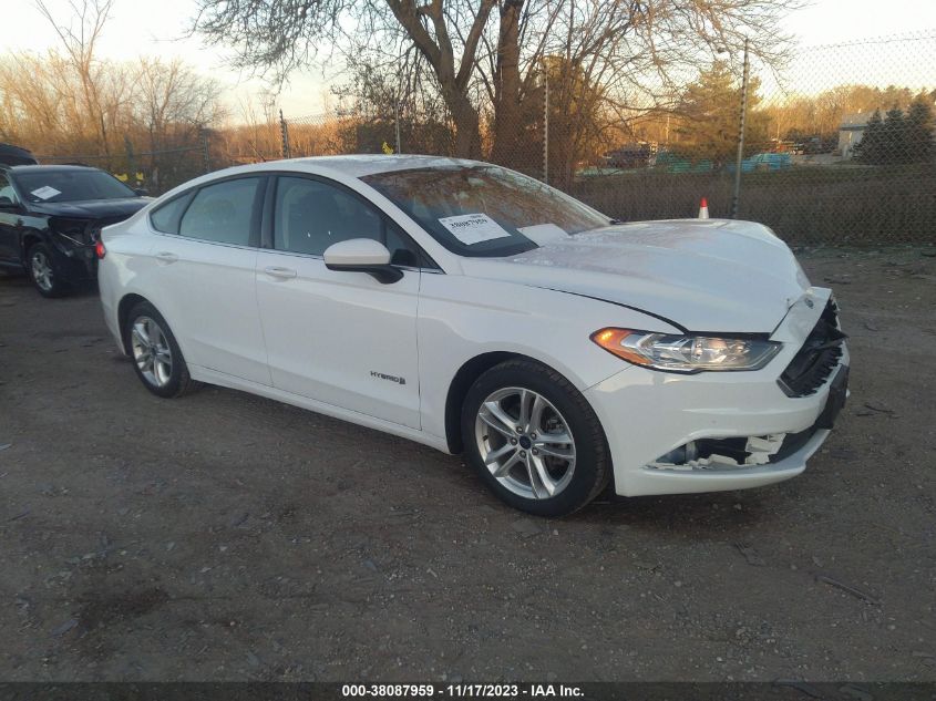 2018 Ford Fusion Hybrid Se VIN: 3FA6P0LU7JR268118 Lot: 38087959