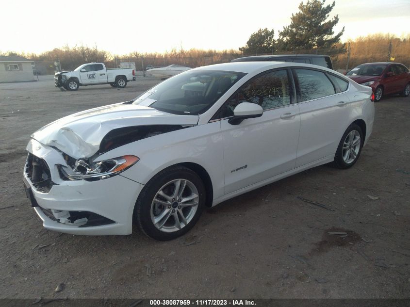 2018 Ford Fusion Hybrid Se VIN: 3FA6P0LU7JR268118 Lot: 38087959