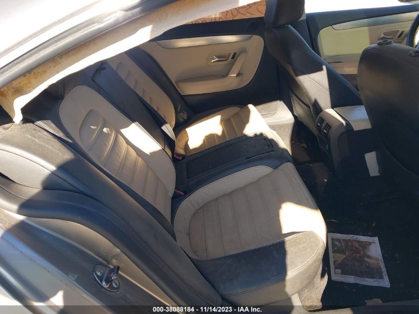 2010 Volkswagen Cc Luxury VIN: WVWHL7AN9AE512261 Lot: 38088184