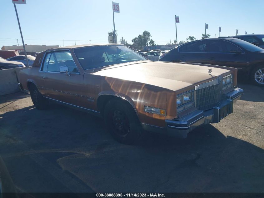 1983 Cadillac Eldorado VIN: 1G6AL5784DE657514 Lot: 38088395