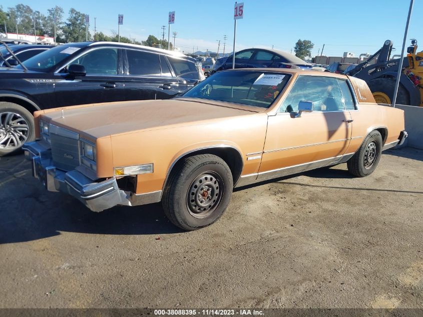 1983 Cadillac Eldorado VIN: 1G6AL5784DE657514 Lot: 38088395