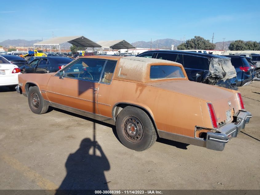 1983 Cadillac Eldorado VIN: 1G6AL5784DE657514 Lot: 38088395