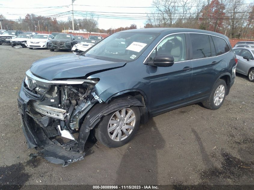 2019 Honda Pilot Lx VIN: 5FNYF6H14KB090906 Lot: 38089966