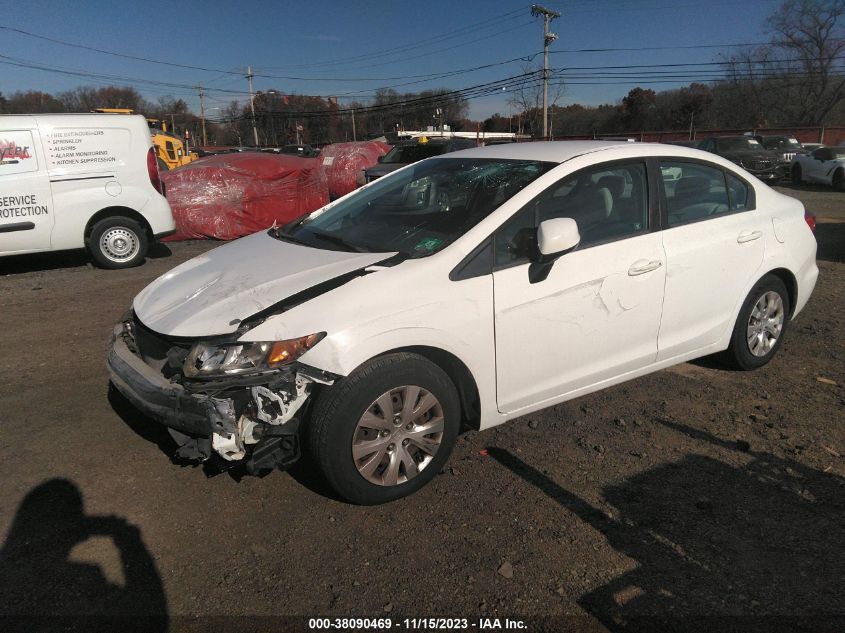 2012 Honda Civic Lx VIN: 19XFB2F53CE368848 Lot: 38090469