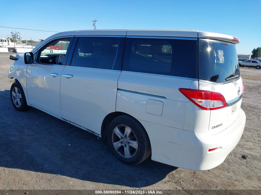 2012 Nissan Quest Sv VIN: JN8AE2KP6C9044035 Lot: 38090894
