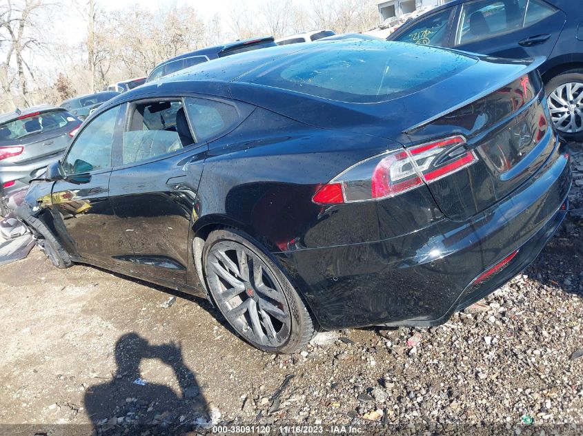 2021 Tesla Model S Plaid Tri Motor All-Wheel Drive VIN: 5YJSA1E69MF443165 Lot: 38091120