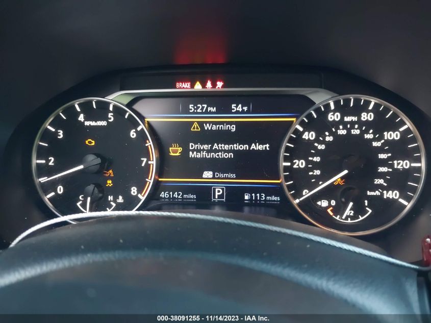 2021 Nissan Altima Sr Fwd VIN: 1N4BL4CV3MN392016 Lot: 38091255