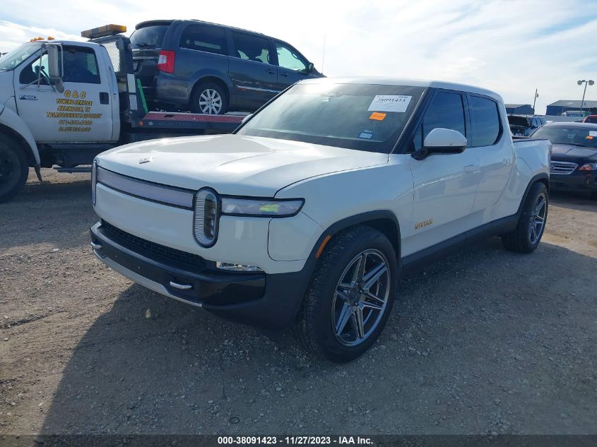 2023 Rivian R1T Adventure Quad-Motor Large Pack VIN: 7FCTGAAAXPN019295 Lot: 38091423