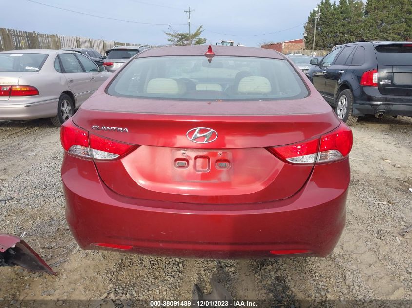 2013 Hyundai Elantra Gls VIN: 5NPDH4AE2DH237142 Lot: 38091489