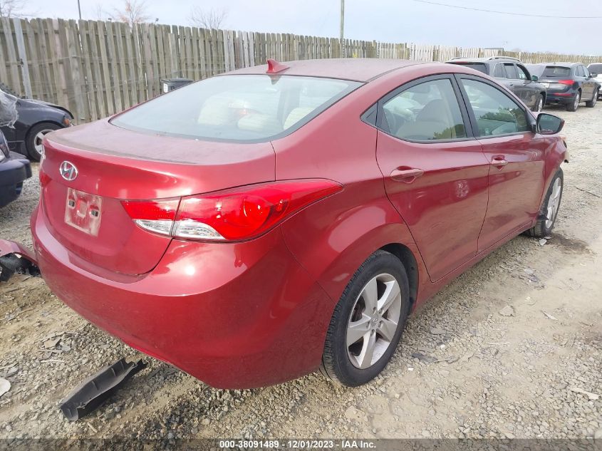 2013 Hyundai Elantra Gls VIN: 5NPDH4AE2DH237142 Lot: 38091489