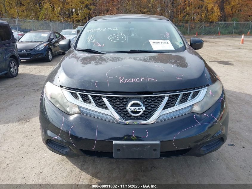 2012 Nissan Murano S VIN: JN8AZ1MU7CW106464 Lot: 38091602