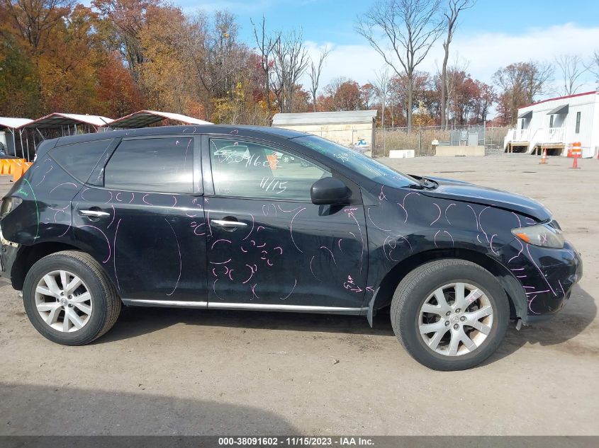 2012 Nissan Murano S VIN: JN8AZ1MU7CW106464 Lot: 38091602