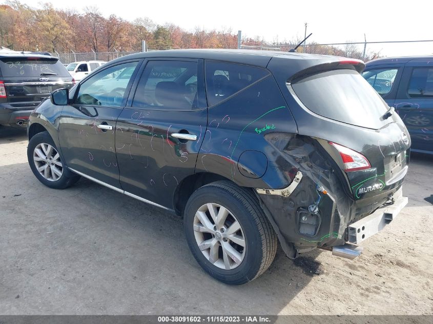 2012 Nissan Murano S VIN: JN8AZ1MU7CW106464 Lot: 38091602