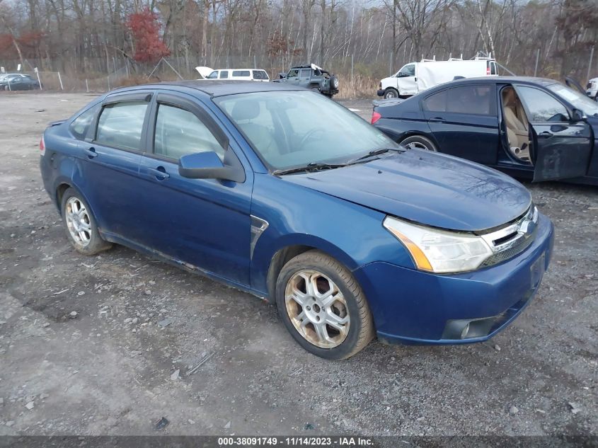 2008 Ford Focus Se/Ses VIN: 1FAHP35N38W124993 Lot: 38091749